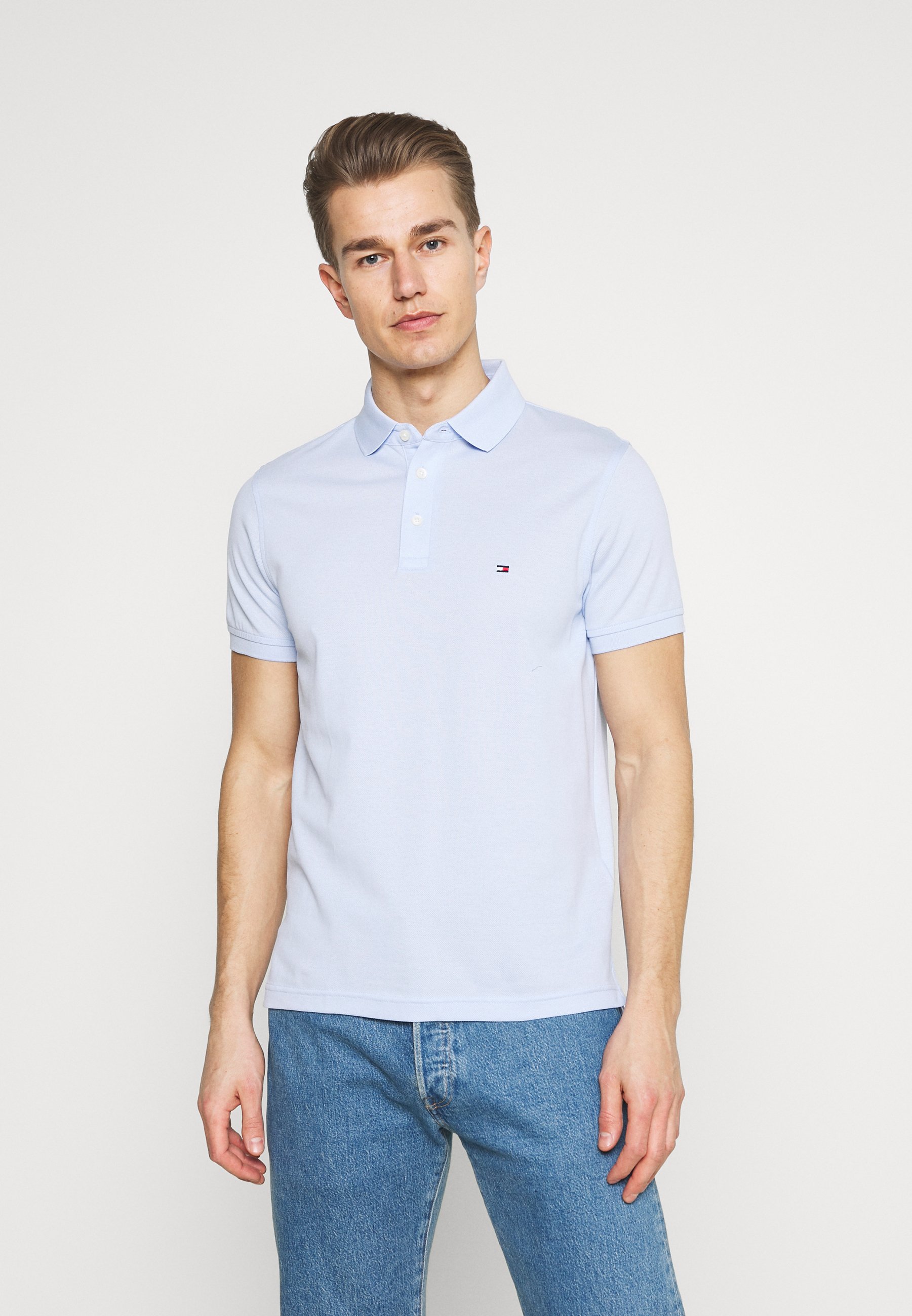 Tommy Hilfiger 1985 SLIM - Poloshirt - sweet blue/lichtblauw - Zalando.nl