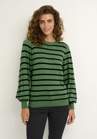 Kaffe KAMALA - Džemper - green/black