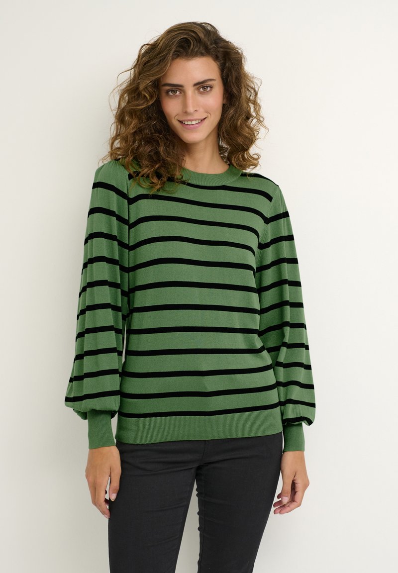 Kaffe KAMALA - Džemper - green/black