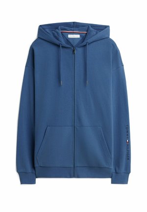 Tommy Hilfiger, TOMMY HILFIGER ORIGINAL ZIP-THRU LOUNGE HOODY - Sweatjacke - aegean sea