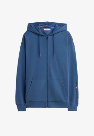 Tommy Hilfiger, TOMMY HILFIGER ORIGINAL ZIP-THRU LOUNGE HOODY - Sweatjacke - aegean sea