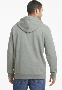 Puma BIG LOGO HOODIE - Mikina na zip - medium gray heather