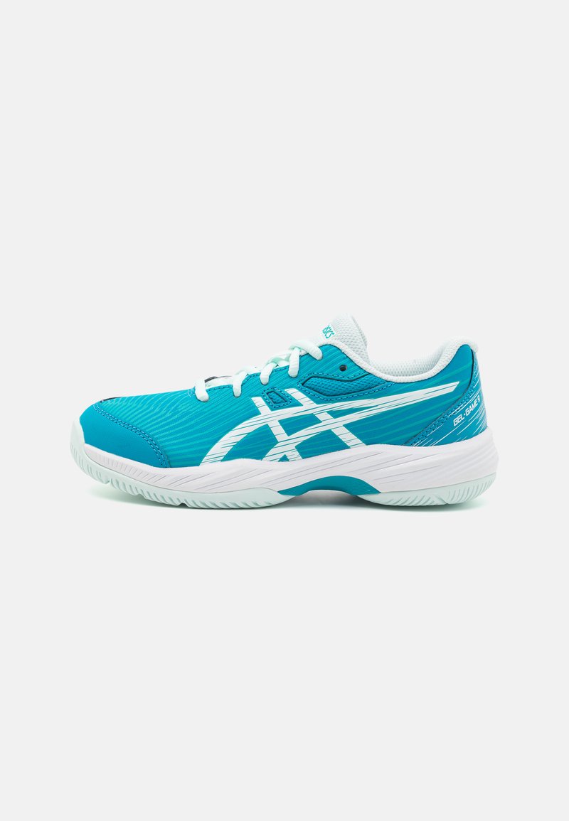 ASICS GEL-GAME 9 UNISEX - Multicourt tennis shoes - teal blue/white