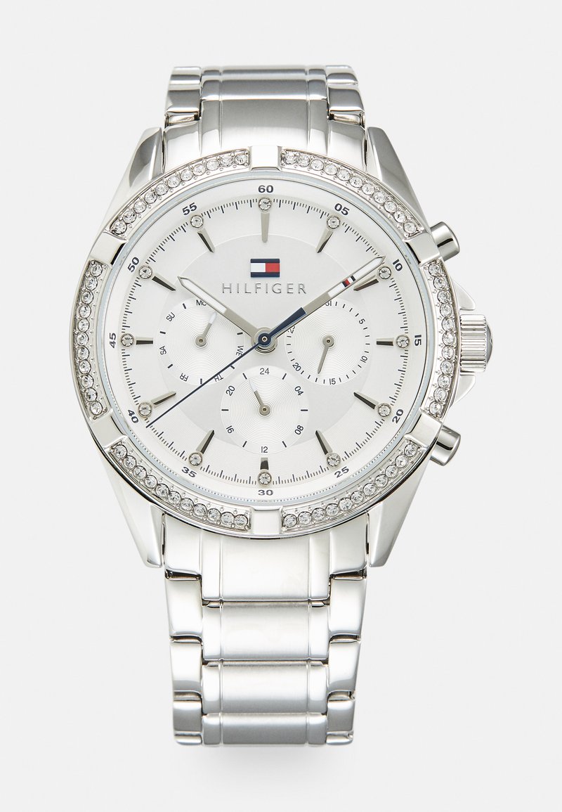 Tommy Hilfiger CASE WITH BEZEL DIAL BRACELET - Montre à aiguilles - silver-coloured