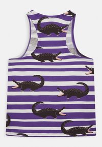 Mini Rodini CROCODILE TANK UNISEX - Linne - purple