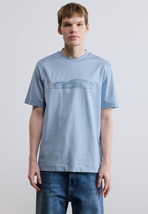 Μπλουζάκι με στάμπα - light pastel blue