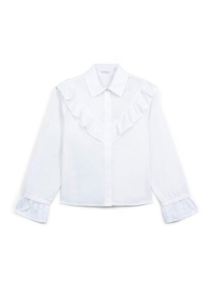 Calliope ROUCHES RICAMATI - Hemdbluse - bianco lana