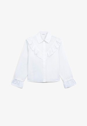 Calliope ROUCHES RICAMATI - Hemdbluse - bianco lana