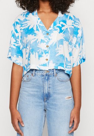 Button-down blouse - blue