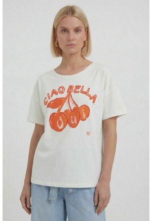 Oui T-SHIRT - T-Shirt print - white