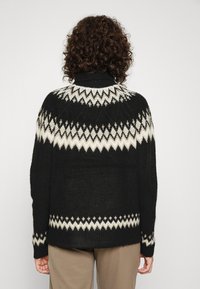 ONLY Tall ONLMARJANA HIGHNECK - Camisola - black/pumice stone/taupe gray
