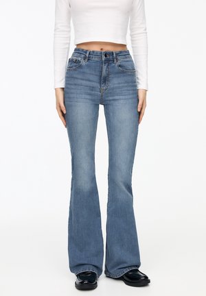Flared Jeans - light-blue denim
