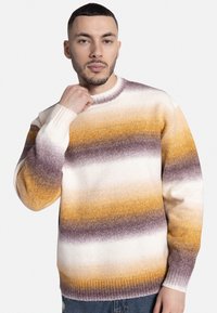 Redefined Rebel JOSEPH BOXY FIT - Strikkegenser - caramel cafe