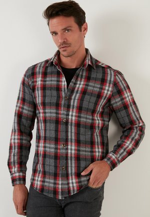 PLAID PATTERNED  - Pluus - grey