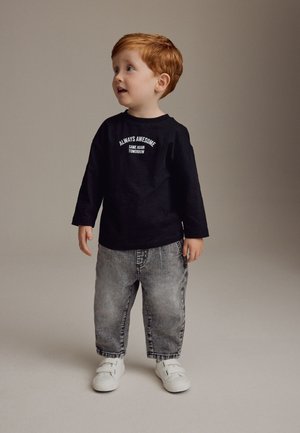 Next PLEAT FRONT  REGULAR FIT - Jeans Tapered Fit - grey denim