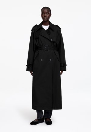 OVERSIZED - Trenchcoat - black