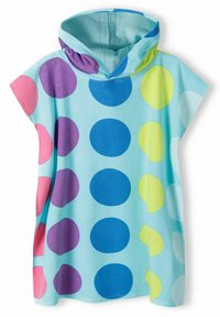 MINOTI - HOODED TOWELLING COVERUP - Beach accessory - teal/yellow/pink Thumbnail Image 1