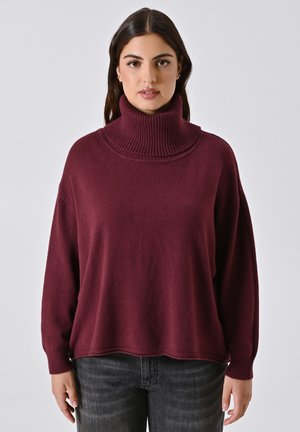CURVY - Strickpullover - red
