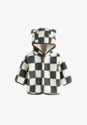 Next, REGULAR FIT - HOODED BORG BABY JACKET - Veste polaire - grey checkerboard