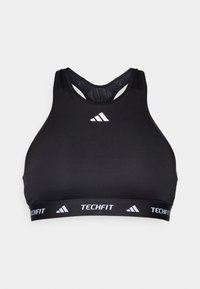TECHFIT MEDIUM-SUPPORT HIGH-NECK - Brassières de sport à maintien normal - black