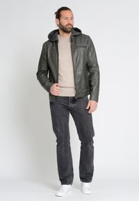 Maze Leren jas - grey