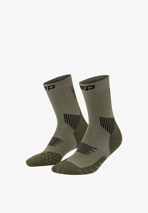 CEP, CORE RUN MID CUT - Sports socks - olive