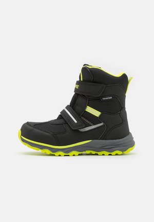 PENGUIN EZ WP JR UNISEX - Snowboot/Winterstiefel - black/silver-coloured/lime