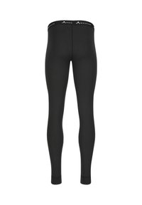 Sorte leggings lavet af et strækbart materiale, med en blød talje med "Whistler" mærkets logo. Tætsiddende design uden synlige sømme.
