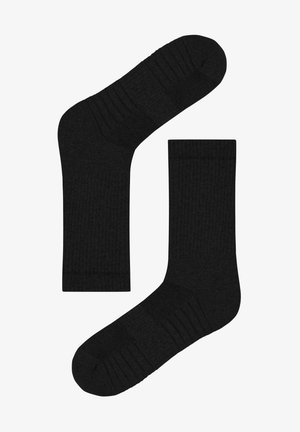 Normani 4 PACK MIT POLSTERSOHLE UND KOMFORTBUND - Socks - schwarz