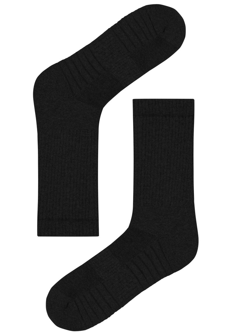 Normani 4 PACK MIT POLSTERSOHLE UND KOMFORTBUND - Socken - schwarz