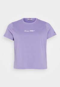 Tommy Hilfiger Curve CLASSIC SCRIPT TEE - T-Shirt print - lavender ash