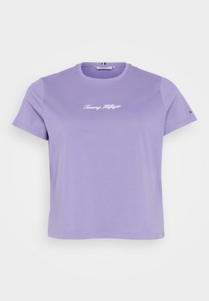 Tommy Hilfiger Curve CLASSIC SCRIPT TEE - T-shirts print - lavender ash