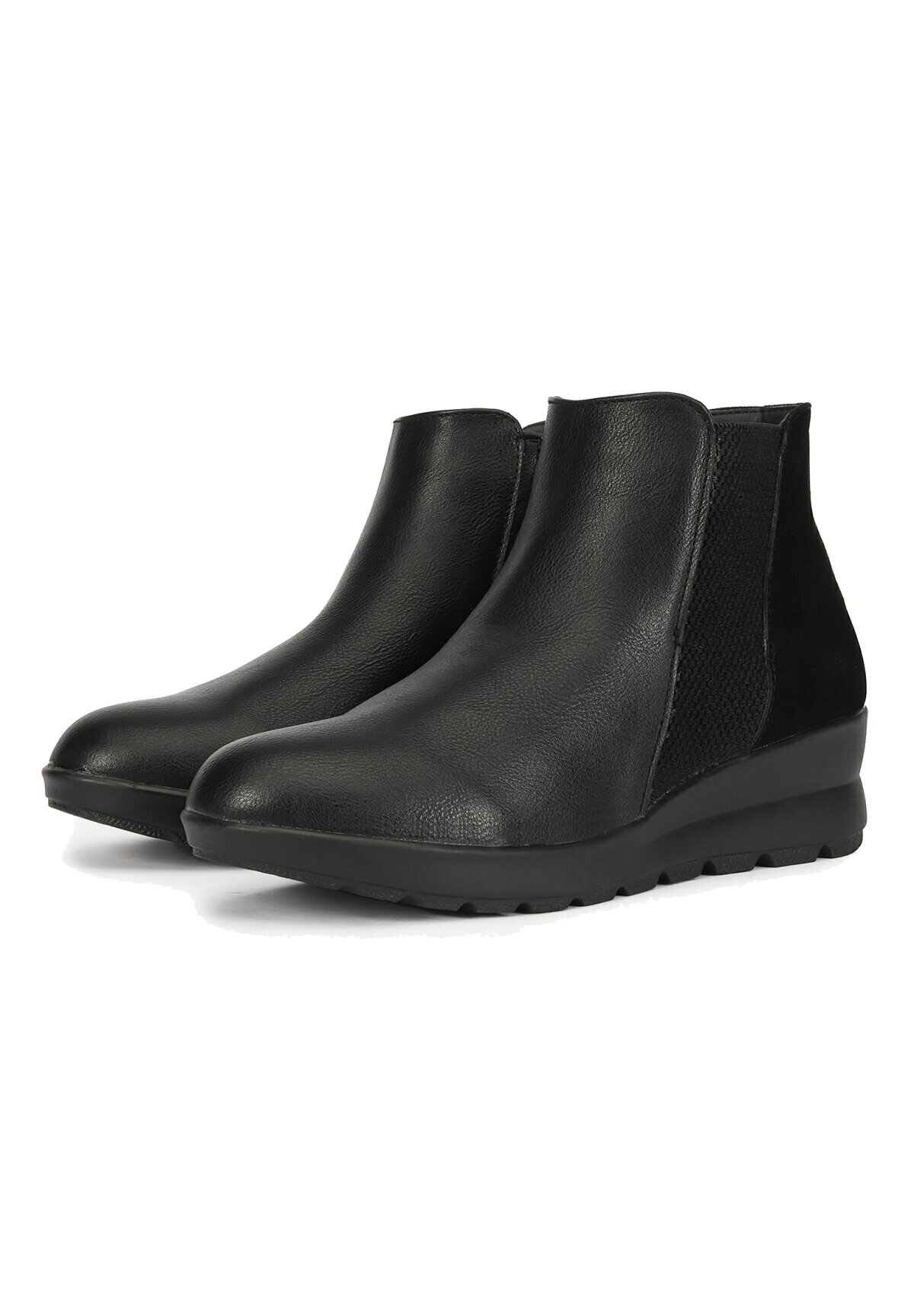 Polaris Botines de cuña - black/negro - Zalando.es