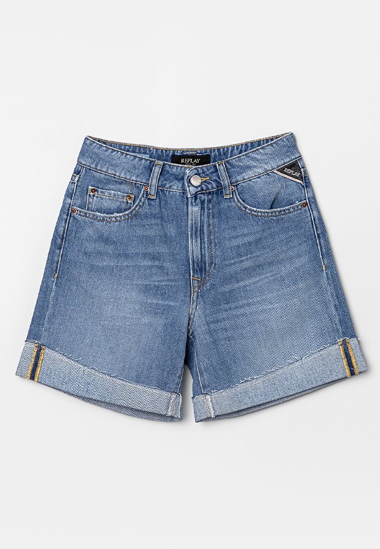 Replay Jeansshort blauw Replay Jeansshort blauw