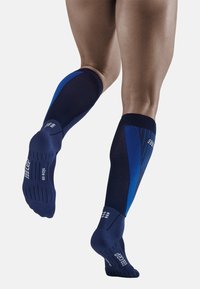 CEP COLD WEATHER COMPRESSION SOCKS RUNNING KNEE HIGH MEN - MADE IN GERMANY - Calze sportive - navy