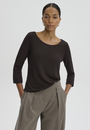 someday., REGULAR SOFT TOUCH - Longsleeve - dark truffle
