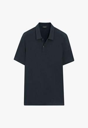 Massimo Dutti, Poloshirt - mottled dark blue