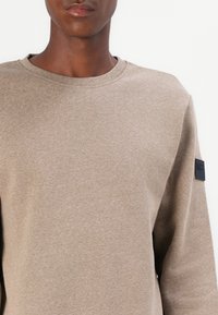 TOM TAILOR STRUCTURED CREW NECK - Sweatshirt - palm cashmere structure