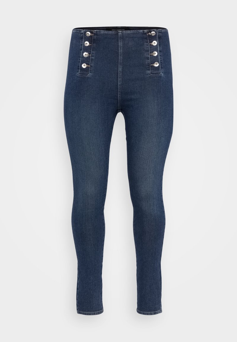 ONLY Carmakoma Jeans Skinny Fit donkerblauw denim
