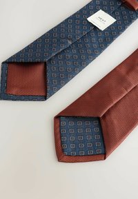 Next TEXTURED WITH 2 PACK REGULAR - Krawatte - rust brown