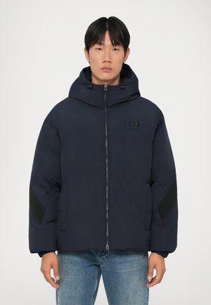MOUNTAIN HOODED JACKET LOGO - Talvitakki - blue