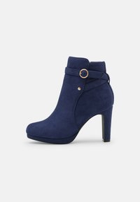 Não selecionado, dark blue