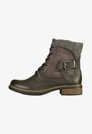 Tamaris, Bottines à lacets - olive