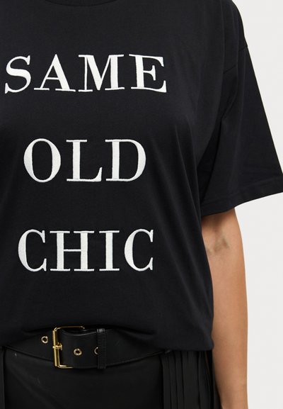 MOSCHINO T-shirt imprimé - fantasia nero