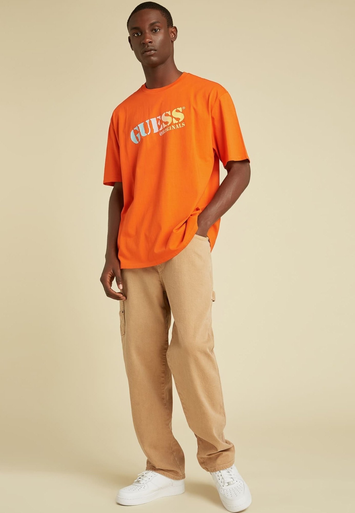 Guess T-shirt con stampa - orange/arancione - Zalando.it