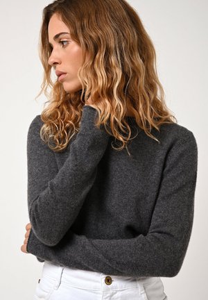 CRIOU - Stickad tröja - mottled anthracite