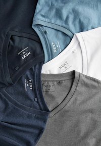 Next V-NECK FIVE PACK - T-shirt basic - blue
