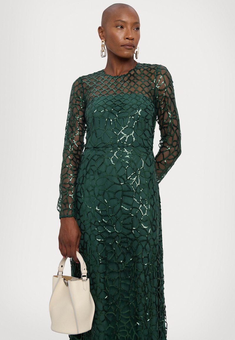 ML Monique Lhuillier AIMEE LONG SLEEVE LONG DRESS - Occasion wear - deep emerald/green - Zalando.ie ML Monique Lhuillier AIMEE LONG SLEEVE LONG DRESS - Occasion wear - deep emerald/green - Zalando.ie