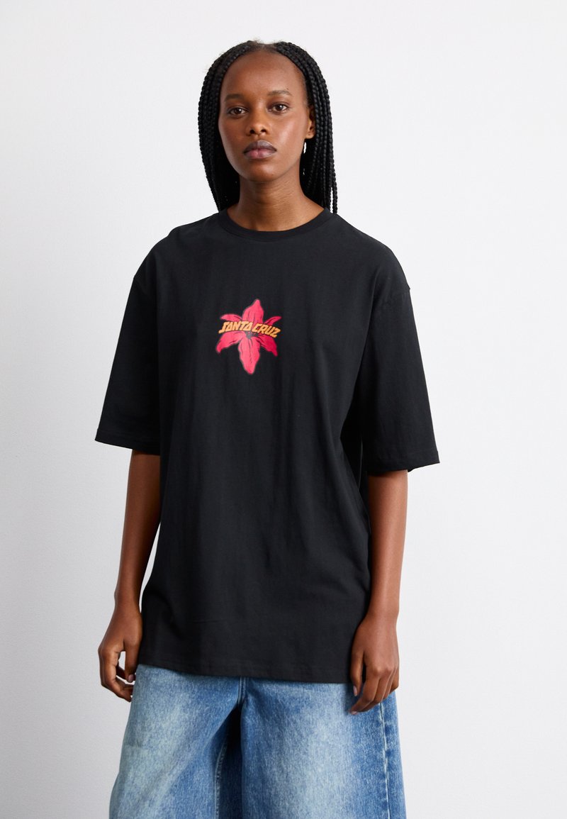 Santa Cruz WOOTEN BIONIC OVERSIZED - Marškinėliai su spaudiniu - black