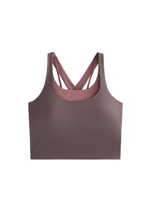 OYSHO COMFORTLUX OVERLAY - Sportski grudnjak - brown